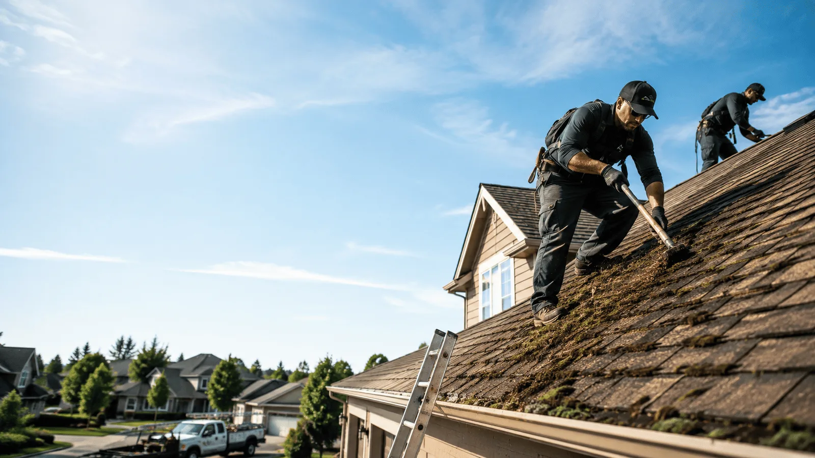 Roof Moss Removal in Smithton, IL near me